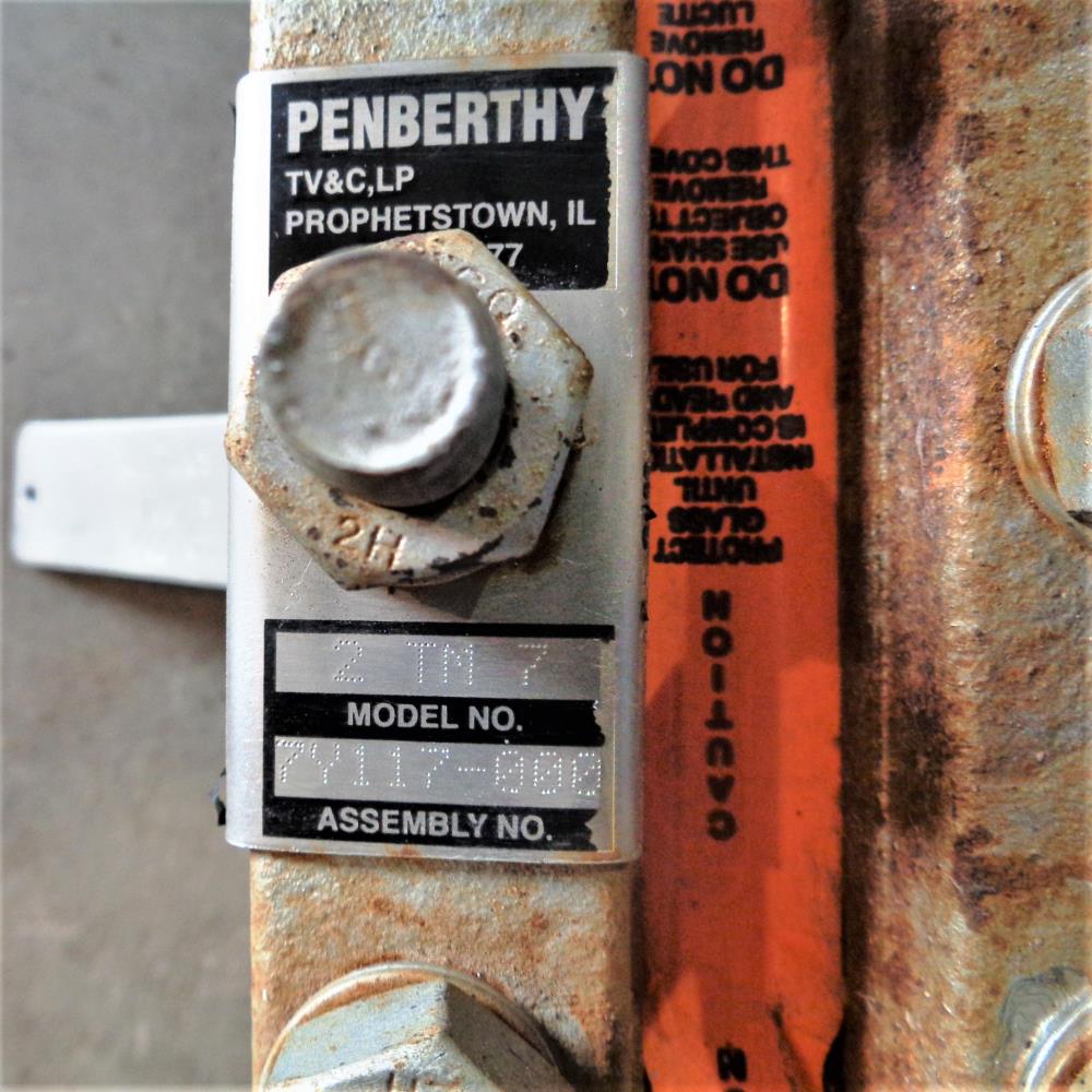 Penberthy 2-Section Liquid Level Gauge Sightglass Valve, Model#:  2 TM 7